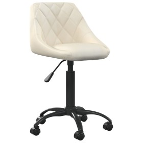 Silla de oficina de terciopelo crema en Sillas de oficina | Comprar online en Foru.es