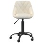 Silla de oficina de terciopelo crema en Sillas de oficina | Comprar online en Foru.es