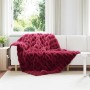 Manta de Piel de Conejo Sintética Rojo Burdeos 150 x 220 cm en Ropa de cama | Comprar online en Foru.es