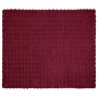 Manta de Piel de Conejo Sintética Rojo Burdeos 220 x 240 cm en Ropa de cama | Comprar online en Foru.es