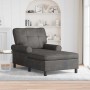 Sillón reclinable con cojín Negro 91 x 157 x 91 cm PU antiguo en Divanes | Comprar online en Foru.es