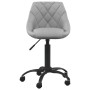 Silla de oficina de terciopelo gris claro en Sillas de oficina | Comprar online en Foru.es