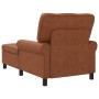 Sillón reclinable con cojín Marrón 91 x 157 x 91 cm PU antiguo en Divanes | Comprar online en Foru.es