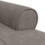 Sillón reclinable con cojín Gris 91 x 157 x 91 cm PU antiguo en Divanes | Comprar online en Foru.es