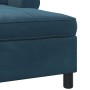 Sillón reclinable con cojín Azul 91 x 157 x 91 cm Terciopelo en Divanes | Comprar online en Foru.es