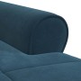 Sillón reclinable con cojín Azul 91 x 157 x 91 cm Terciopelo en Divanes | Comprar online en Foru.es