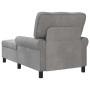 Sillón reclinable Gris Claro 91 x 157 x 91 cm Terciopelo en Divanes | Comprar online en Foru.es