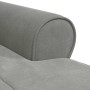 Sillón reclinable Gris Claro 91 x 157 x 91 cm Terciopelo en Divanes | Comprar online en Foru.es