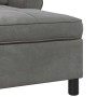 Sillón reclinable Gris oscuro 91 x 157 x 91 cm Terciopelo en Divanes | Comprar online en Foru.es