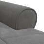 Sillón reclinable Gris oscuro 91 x 157 x 91 cm Terciopelo en Divanes | Comprar online en Foru.es