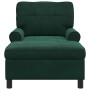Sillón reclinable Verde oscuro 91 x 157 x 91 cm Terciopelo en Divanes | Comprar online en Foru.es