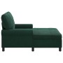 Sillón reclinable Verde oscuro 91 x 157 x 91 cm Terciopelo en Divanes | Comprar online en Foru.es