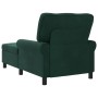 Sillón reclinable Verde oscuro 91 x 157 x 91 cm Terciopelo en Divanes | Comprar online en Foru.es