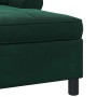 Sillón reclinable Verde oscuro 91 x 157 x 91 cm Terciopelo en Divanes | Comprar online en Foru.es