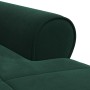 Sillón reclinable Verde oscuro 91 x 157 x 91 cm Terciopelo en Divanes | Comprar online en Foru.es
