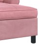 Sillón reclinable con cojín Rosa 91 x 157 x 91 cm Terciopelo en Divanes | Comprar online en Foru.es