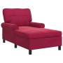 Sillón reclinable Rojo vino 91 x 157 x 91 cm Terciopelo en Divanes | Comprar online en Foru.es