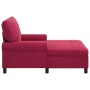 Sillón reclinable Rojo vino 91 x 157 x 91 cm Terciopelo en Divanes | Comprar online en Foru.es
