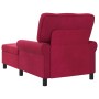 Sillón reclinable Rojo vino 91 x 157 x 91 cm Terciopelo en Divanes | Comprar online en Foru.es