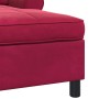 Sillón reclinable Rojo vino 91 x 157 x 91 cm Terciopelo en Divanes | Comprar online en Foru.es