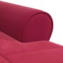 Sillón reclinable Rojo vino 91 x 157 x 91 cm Terciopelo en Divanes | Comprar online en Foru.es