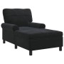 Sillón reclinable con cojín Negro 91 x 157 x 91 cm Terciopelo en Divanes | Comprar online en Foru.es