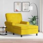 Sillón reclinable Amarillo 91 x 157 x 91 cm Terciopelo en Divanes | Comprar online en Foru.es