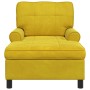 Sillón reclinable Amarillo 91 x 157 x 91 cm Terciopelo en Divanes | Comprar online en Foru.es