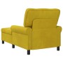 Sillón reclinable Amarillo 91 x 157 x 91 cm Terciopelo en Divanes | Comprar online en Foru.es