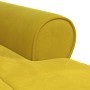 Sillón reclinable Amarillo 91 x 157 x 91 cm Terciopelo en Divanes | Comprar online en Foru.es