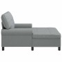 Sillón reclinable con cojín Gris Claro 91 x 157 x 91 cm tela en Divanes | Comprar online en Foru.es