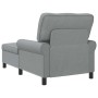 Sillón reclinable con cojín Gris Claro 91 x 157 x 91 cm tela en Divanes | Comprar online en Foru.es