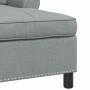 Sillón reclinable con cojín Gris Claro 91 x 157 x 91 cm tela en Divanes | Comprar online en Foru.es