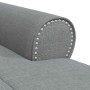 Sillón reclinable con cojín Gris Claro 91 x 157 x 91 cm tela en Divanes | Comprar online en Foru.es