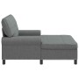 Sillón reclinable con cojín Gris oscuro 91 x 157 x 91 cm tela en Divanes | Comprar online en Foru.es