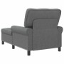 Sillón reclinable con cojín Gris oscuro 91 x 157 x 91 cm tela en Divanes | Comprar online en Foru.es