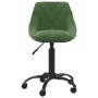 Silla de oficina de terciopelo verde oscuro en Sillas de oficina | Comprar online en Foru.es