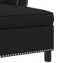 Sillón reclinable con cojín Negro 91 x 157 x 91 cm tela en Divanes | Comprar online en Foru.es