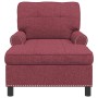 Sillón reclinable con cojín Rojo vino 91 x 157 x 91 cm tela en Divanes | Comprar online en Foru.es