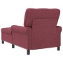 Sillón reclinable con cojín Rojo vino 91 x 157 x 91 cm tela en Divanes | Comprar online en Foru.es