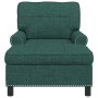 Sillón reclinable con cojín Verde oscuro 91 x 157 x 91 cm tela en Divanes | Comprar online en Foru.es