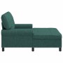 Sillón reclinable con cojín Verde oscuro 91 x 157 x 91 cm tela en Divanes | Comprar online en Foru.es