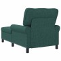 Sillón reclinable con cojín Verde oscuro 91 x 157 x 91 cm tela en Divanes | Comprar online en Foru.es