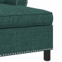 Sillón reclinable con cojín Verde oscuro 91 x 157 x 91 cm tela en Divanes | Comprar online en Foru.es