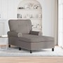 Sillón reclinable con cojín Taupé 91 x 157 x 91 cm tela en Divanes | Comprar online en Foru.es