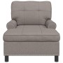 Sillón reclinable con cojín Taupé 91 x 157 x 91 cm tela en Divanes | Comprar online en Foru.es