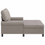 Sillón reclinable con cojín Taupé 91 x 157 x 91 cm tela en Divanes | Comprar online en Foru.es