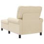 Sillón reclinable con cojín Crema 91 x 157 x 91 cm tela en Divanes | Comprar online en Foru.es