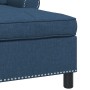 Sillón reclinable con cojín Azul 91 x 157 x 91 cm tela en Divanes | Comprar online en Foru.es