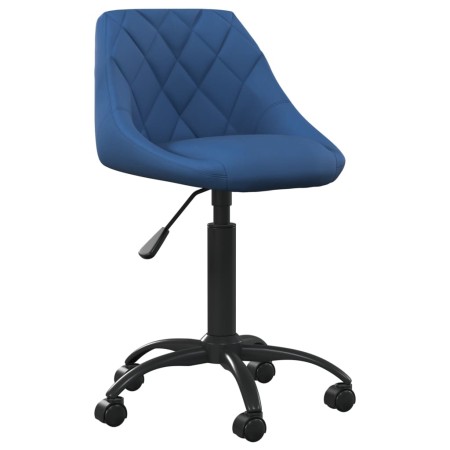 Silla de oficina de terciopelo azul en Sillas de oficina | Comprar online en Foru.es